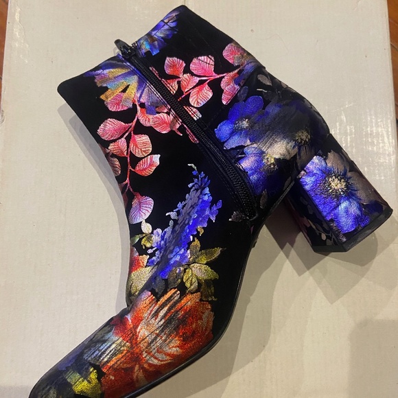 Miss-Fire fabulous painted suede boots sz 39 - Picture 3 of 11